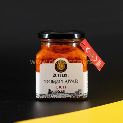 Domaći ajvar ljuti  Žuti list 0,300gr Domaci ajvar blagi Zuti list