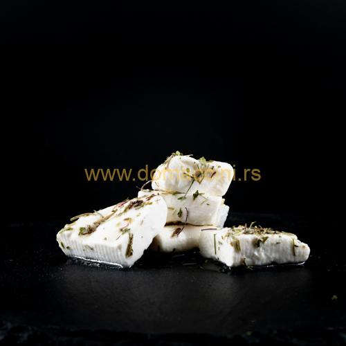Kozji beli sir sa začinskim biljem - 300gr